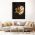 Frunza Aurie Monstera Tablou - Material produs:: Tablou canvas pe panza CU RAMA, Dimensiunea:: 60x90 cm