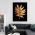 Frunza Aurie Tablou Modern - Material produs:: Tablou canvas pe panza CU RAMA, Dimensiunea:: 20x30 cm