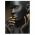 Machiaj auriu tablou modern portret - Material produs:: Tablou canvas pe panza CU RAMA, Dimensiunea:: 70x100 cm