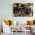 Tablou abstract auriu cu negru - Material produs:: Poster pe hartie FARA RAMA, Dimensiunea:: 30x40 cm
