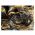 Tablou abstract auriu cu negru - Material produs:: Poster pe hartie FARA RAMA, Dimensiunea:: 30x40 cm