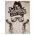 Barber Shop Tablou Vintage - Material produs:: Tablou canvas pe panza CU RAMA, Dimensiunea:: 40x60 cm