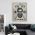 Barber Shop Tablou Craniu Vintage - Material produs:: Poster pe hartie FARA RAMA, Dimensiunea:: A2 42x59,4 cm