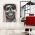 Barber Shop Tablou Craniu Vintage - Material produs:: Tablou canvas pe panza CU RAMA, Dimensiunea:: 30x40 cm