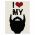 Barber Store Tablou I love my beard - Material produs:: Poster pe hartie FARA RAMA, Dimensiunea:: 30x40 cm