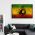 Tablou afis Bob Marley cantaret 2307 - Material produs:: Tablou canvas pe panza CU RAMA, Dimensiunea:: 60x80 cm