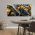 Tablou abstract imitatie marmura, auriu, albastru 1856 - Material produs:: Poster pe hartie FARA RAMA, Dimensiunea:: 40x80 cm