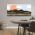 Tablou Boho minimalist peisaj maro portocaliu 1764 - Material produs:: Tablou canvas pe panza CU RAMA, Dimensiunea:: 70x140 cm