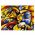 Tablou abstract pictura ulei cuplu stil cubism, galben 1968 - Material produs:: Poster pe hartie FARA RAMA, Dimensiunea:: 80x120 cm