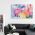 Tablou abstract imitatie marmura, roz, crem 1420 - Material produs:: Poster pe hartie FARA RAMA, Dimensiunea:: 60x80 cm