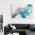 Tablou abstract imitatie marmura, albastru, auriu 1412 - Material produs:: Poster pe hartie FARA RAMA, Dimensiunea:: 80x120 cm
