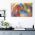 Tablou 3D render fundal forme abstracte, multicolor 1411 - Material produs:: Poster pe hartie FARA RAMA, Dimensiunea:: A3 29,7x42 cm