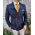 Sacou de barbati, Reginald Slim-Fit, bleumarin inchis, calitate Super wool 200`S - SC562