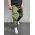 Pantaloni barbati casuala cu buzunare laterale slim-fit, conici , verde - PNT251