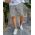 Pantaloni scurti de bărbati, Slim Fit, alb texturat - PSC38