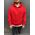 Hanorac de barbati rosu cu gluga tip cagula , colectia slim fit - BZ190