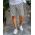 Pantaloni scurti de bărbati, Slim Fit, alb texturat - PSC38