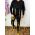 Hanorac negru cu bretele , slim fit COD: BZ134