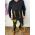 Hanorac negru cu bretele , slim fit COD: BZ134