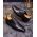 Pantofi cu siret barbatesti, negri, one cut - P1710