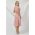 Rochie de ocazie eleganta rose Pretty Girl din doua piese
