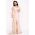 Rochie de lux Goddess aurie cu sclipici si trena pe o parte