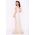 Rochie de lux Goddess aurie cu sclipici si trena pe o parte