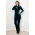 Compleu elegant din catifea Brigitta verde