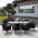 Set de gradina din 9 piese, maro/bej, MENIBOR