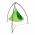 Scaun suspendabil balansoar, verde, KLORIN NEW KIDS