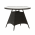 Set de gradina din ratan cu 5 piese, maro inchis/crem, RANDEL