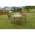 Set de gradina din rattan 1 + 2, maro, JARUB