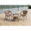 Set de gradina din rattan 1 + 2, maro, JARUB