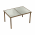 Set de gradina, masa+6x scaune, ratan, miere/crem, GARDEN