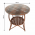 Set de gradina din rattan 1 + 2, maro, JARUB