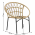 Scaun de gradina, natural / negru, ELDIA
