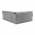 Set de gradina din 3 piese, rattan, gri, AUREK