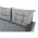 Set de gradina din 3 piese, rattan, gri, AUREK