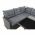 Set de gradina din 3 piese, rattan, gri, AUREK