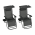 Set de 2 scaune reglabile de gradina, gri, KASPIAN