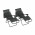 Set de 2 scaune reglabile de gradina, gri, KASPIAN