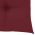 Scaune gradina cu perne verde, 2 buc., lemn masiv tec, bordo