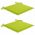 Scaune mobilier de gradina cu perne, 2 buc., lemn masiv acacia, verde