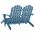 Scaun gradina Adirondack 2 locuri & otoman