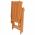 Scaune gradina perne model carouri rosii, 6 buc, lemn masiv tec