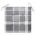 Scaune gradina, perne gri model carouri, 3 buc., lemn masiv tec, multicolor