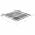 Scaune gradina, perne gri model carouri, 3 buc., lemn masiv tec, multicolor