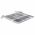 Scaune gradina, perne gri model carouri, 3 buc., lemn masiv tec, multicolor