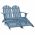 Scaun gradina Adirondack 2 locuri & otoman
