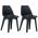 Scaune de gradina, 2 buc., antracit, plastic